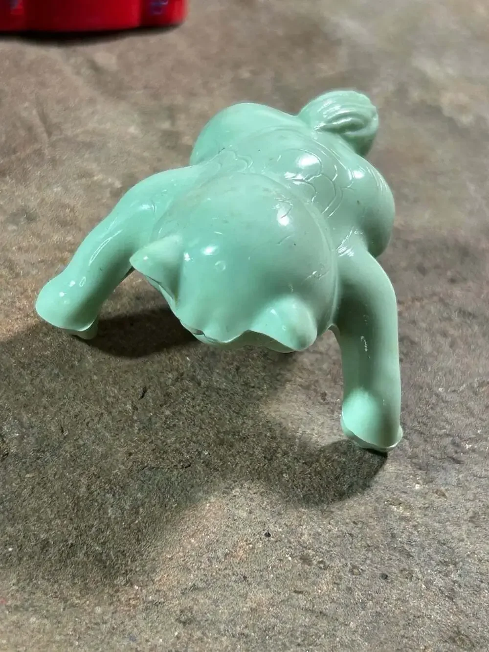 Vintage Kellogg's Cereal mint green Raccoon Cereal Bowl Hanger